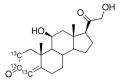 Corticosterone-¹³C₃ solution