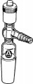 High-vacuum valve adapter
