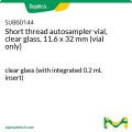 Short thread autosampler vial, clear glass, 11.6 x 32 mm (vial only)