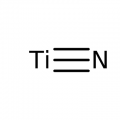 Titanium nitride sputtering target, 50.8mm (2.0in) dia x 3.18mm (0.125in) thick, 99.5% (metals basis